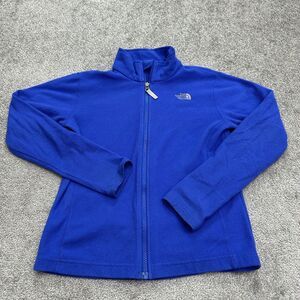 The North Face Osito Fleece Jacket Girl Large Royal Blue Full Zip Outdoor School